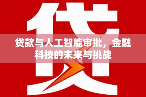 阿克陶贷款与人工智能审批，金融科技的未来与挑战