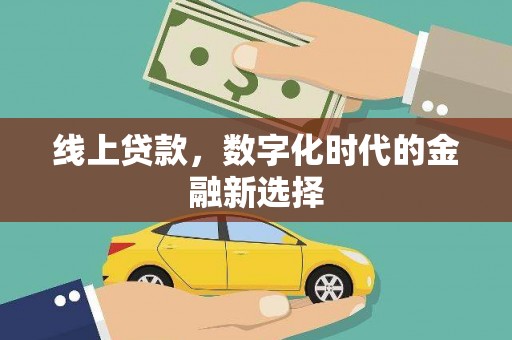 阿克陶线上贷款，数字化时代的金融新选择