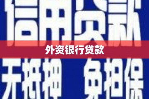 阿克陶外资银行贷款
